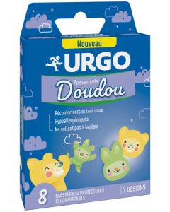 Urgo Pansements Doudou Protecteur Réconfortant 2 modèles : Lapin et Nounours 8 Pansements