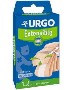 Urgo Bande à Découper Extensible Strech Compresse Antiadhérente 1mx6cm