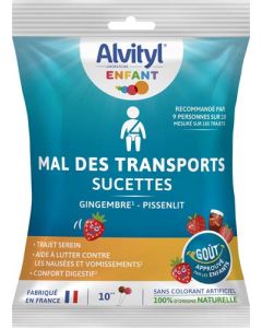 Alvityl Mal des Transports 10 sucettes