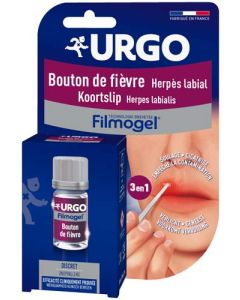 Urgo Filmogel Bouton de Fièvre Applicateur Jetable Traitement Boutons d'Herpès Labial 3ml