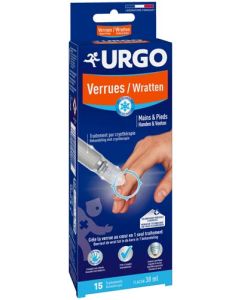 Urgo Verrues Mains & Pieds Traitement par cryothérapie Dès 4 ans 38ml soit 15 traitements