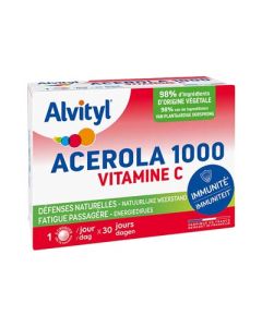 Alvityl Acérola 1000 Vitamine C Comprimés à Croquer x30