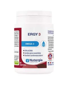 Nutergia Ergy 3 Oméga 3 60 capsules