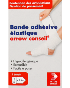 Arrow Conseil Bande Adhesive Elastique 2m5 X 8cm