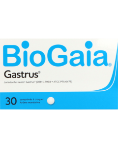 Biogaia Gastrus Lactobacillus Comprimés x30