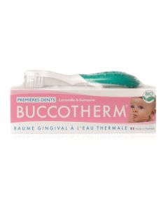 Buccotherm Kit 1ères Dents Bio Baume Gingival Camomille Guimauve & Brosse à Dents Nourrissons