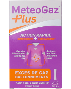 Meteogaz Plus Stick Poudre Orodispersibles 2g x12