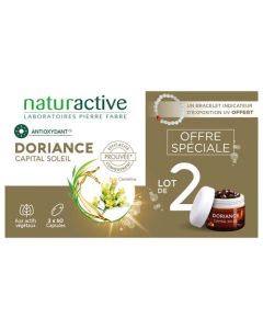Naturactive Doriance Capital Soleil 2x60 capsules + Bracelet Indicateur UV