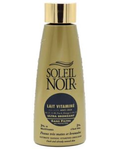 Soleil Noir Lait Vitaminé Sans Filtre Ultra Bronzant 150ml