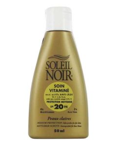 Soleil Noir Soin Vitaminé Spf20 Protection Moyenne 50ml