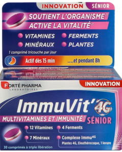 Forté Pharma Immuvit'4g Senior Comprime 30