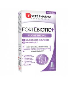 Forté Pharma Fortébiotic + Flore Intime 15 gélules