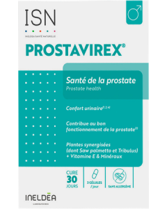 Ineldea Isn Prostavirex Santé de La Prostate Gélules x90