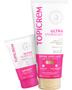 Topicrem Ultra Hydratant Lait Corps 200ml + Gommage