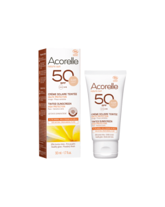 Acorelle Bio Creme Solaire Teintee Spf50 Claire 50ml