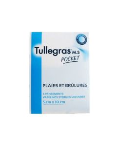 Tullegras Pansements Plaies et Brûlures x5