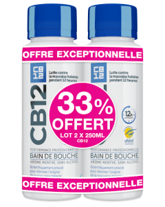 CB12 Mint Lot de 2 flacons de 250ml 33% Offert