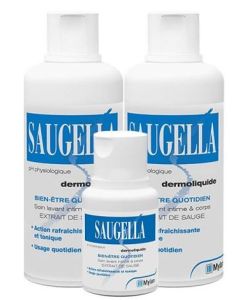 Saugella Savon Intime Dermoliquide 2x500 +100 ml