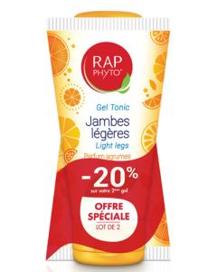 Rap Phyto Gel Fraîcheur Jambes Légères Parfum Agrume Duo 2x150 ml -20% sur le 2ème