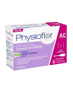 Physioflor Gel Acidifiant et GOS Α 1-6 Voie Vaginale Boîte de 8 Unidoses 5 ml
