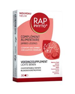 Rap Phyto Complément Alimentaire Jambes Légères Boîte de 30 comprimés