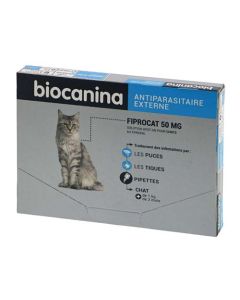 Biocanina Antiparasitaire Externe Fiprocat 50mg 3 pipettes