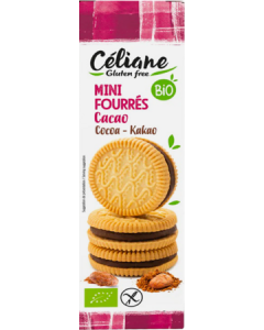 Céliane Biscuit Fourrés Cacao Bio Sans Gluten 125g