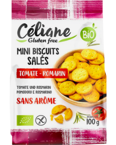 Céliane Crackers Tomate Romarin Bio Sans Gluten 100g