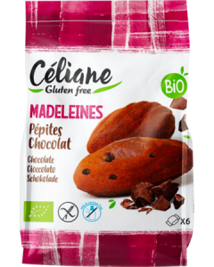 Céliane Madeleine Pépites Chocolat Bio Sans Gluten 180g