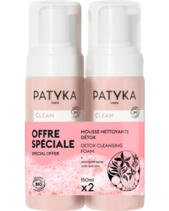 Patyka Clean Mousse Nettoyante Détox Bio 150ml X2