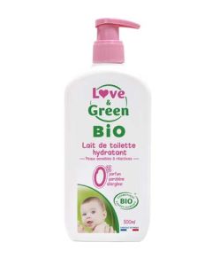 Love & Green Bio Lait Nettoyant Sans Parfum 500 ml