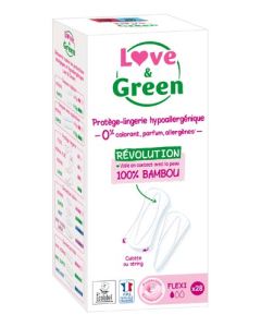 Love & Green Protège-Slips Hypoallergéniques Flexi x 28 