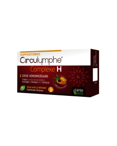 Santé Verte Circulymphe Complexe H Suppositoires Boite De 10 Suppositoires 