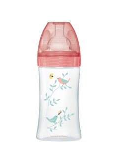 Dodie Biberon Sensation+ Anti-Colique JARDIN 0-6 mois tétine plate débit 2 270ml