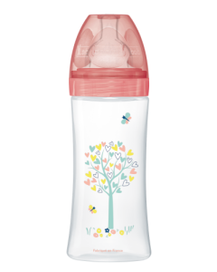 Dodie Biberon Sensation+ Anti-Colique 330ml JARDIN +6 mois tétine plate débit 3 330ml