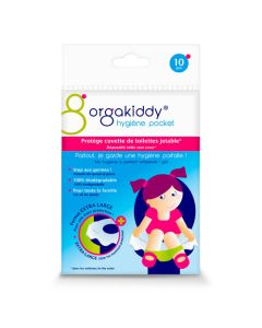 Orgakiddy Protège Cuvette de Toilettes Jetable XL x10