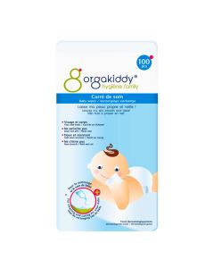 Orgakiddy Carré de Soin Bébé Non Tissé x100