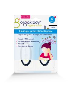 Orgakiddy Élastique Préventif Anti-Poux x4