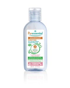 Puressentiel Gel Antibactérien Assainissant Peaux Sensibles aux 2 Huiles Végétales Bio 80 ml