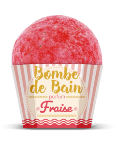 Les Petits Bains De Provence Bombe De Bain Avec Cup Fraise 115g