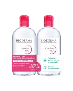 Bioderma Créaline H2O Eau Micellaire Sans Parfum 2x500 ml
