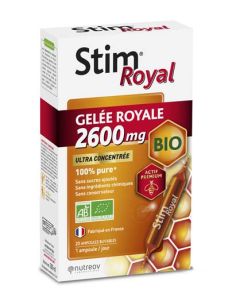 Nutreov Stim Royal Gelée Royale Bio 2600Mg 20 Ampoules 