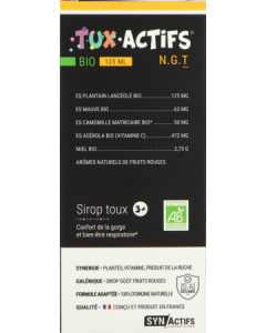 Synactifs Tux Actifs Bio Sirop Enfant 125ml