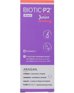 Aragan Biotic P2 Junior Défenses 20 comprimés a croquer