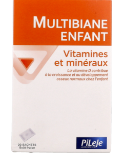 Pileje Multibiane Enfant Vitamines Mineraux Sachet 20