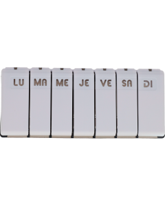 Pilbox Tempo Distributeur Hebdomadaire de Médicaments Compact