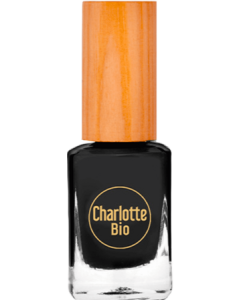 Charlotte Bio Vernis À Ongles Noir Biosourcé 10 ml