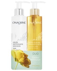 Onagrine Duo Double Nettoyage Huile Démaquillante 200ml + Gelée Nettoyante 200ml