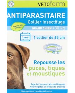 Vetoform Collier Antiparasitaire Grand Chien +25kg