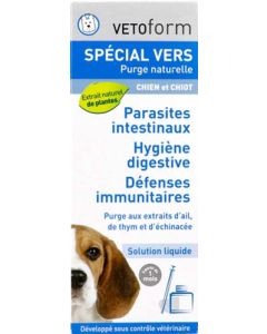 Vetoform Spécial Vers Solution Pour Chien et Chiot 50ml